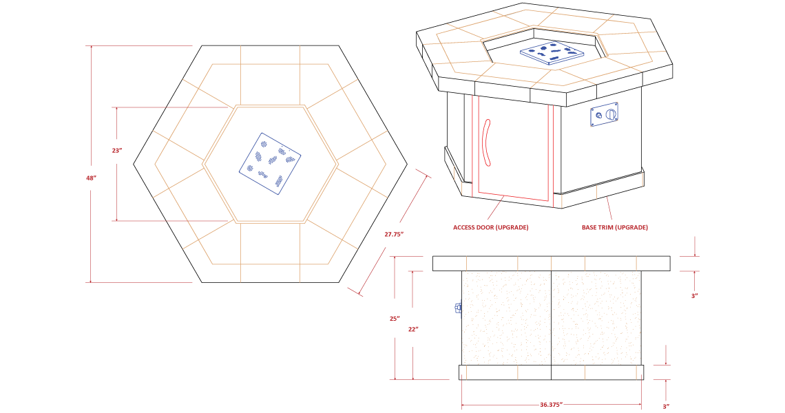 hexagonfirepitCAD